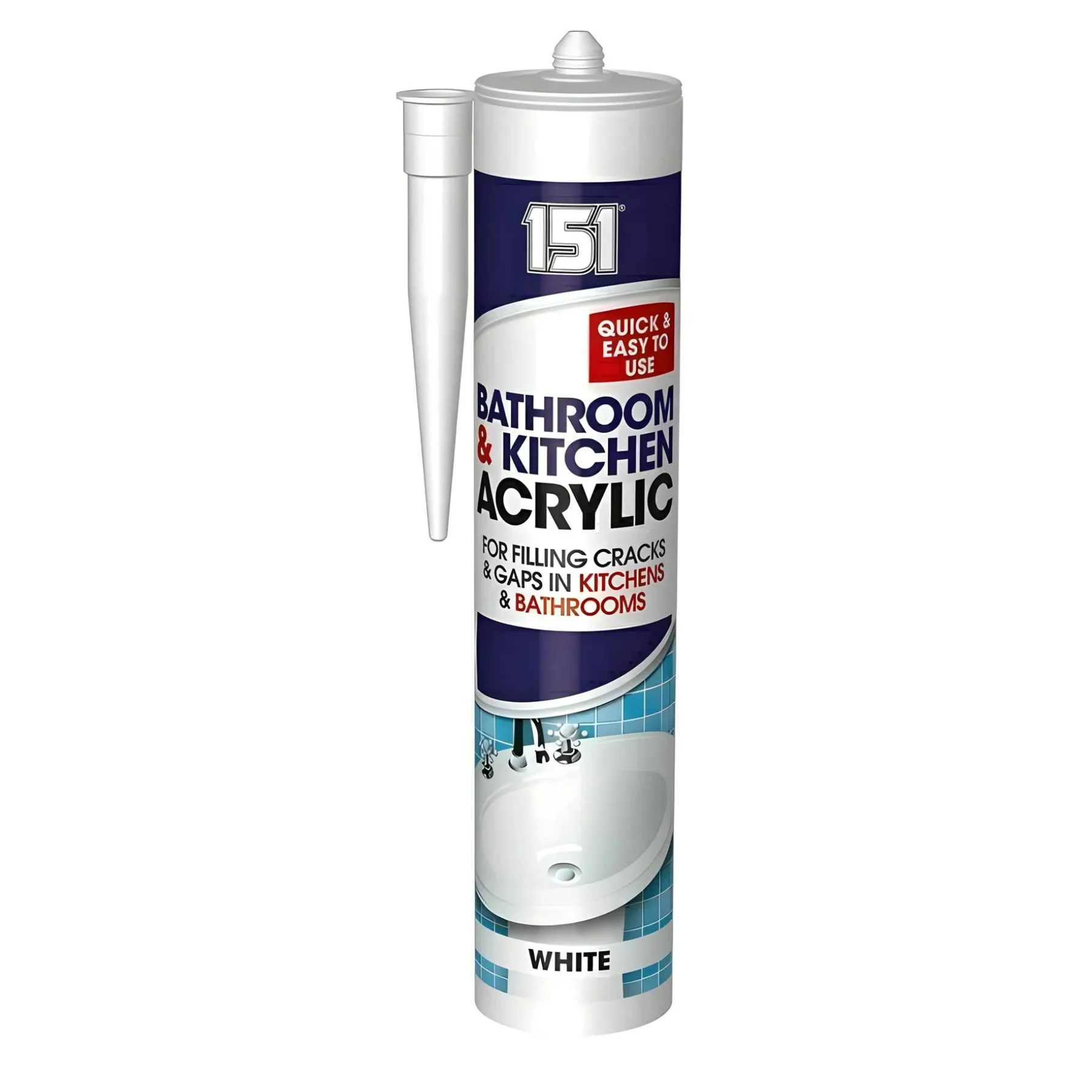 151 - Bathroom and Kitchen Acrylic Sealant - 280ml