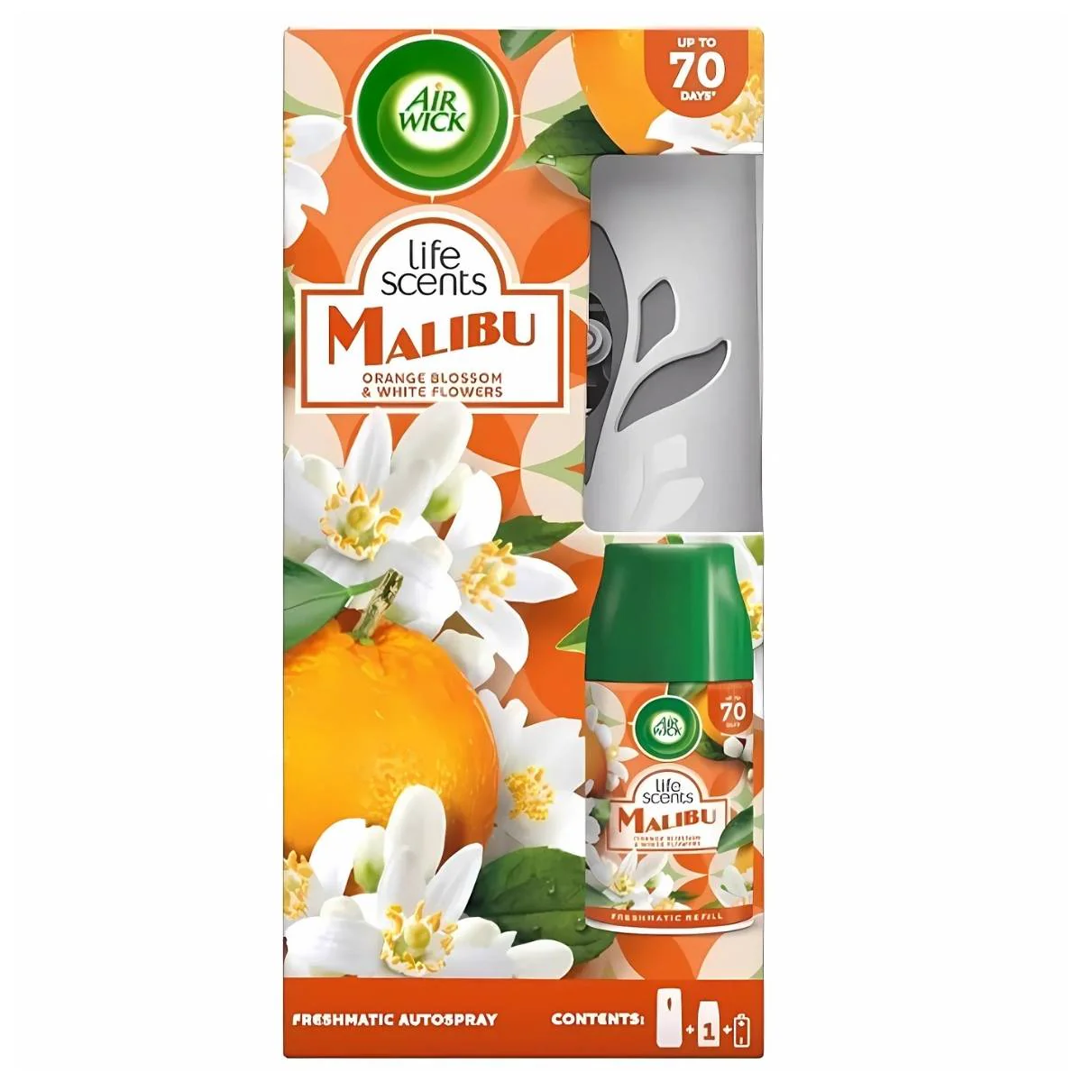 Air Wick - Freshmatic AutoSpray Malibu Orange Blossom & White Flowers - 250ml