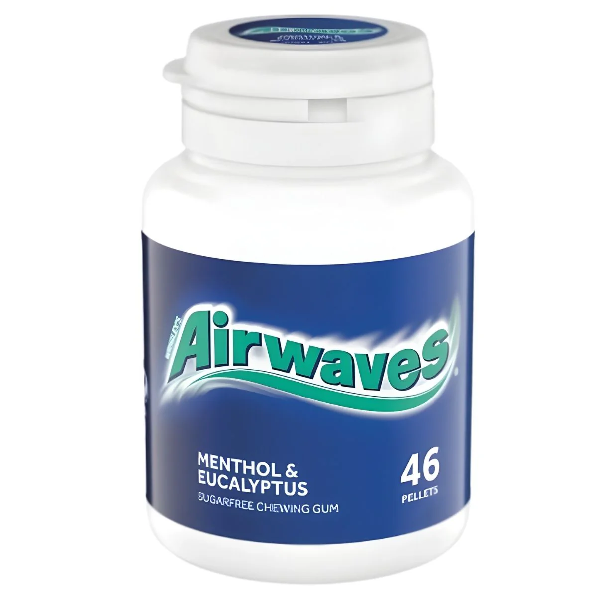 Airwaves - Menthol & Eucalyptus Sugarfree Chewing Gum Bottle - 46pcs