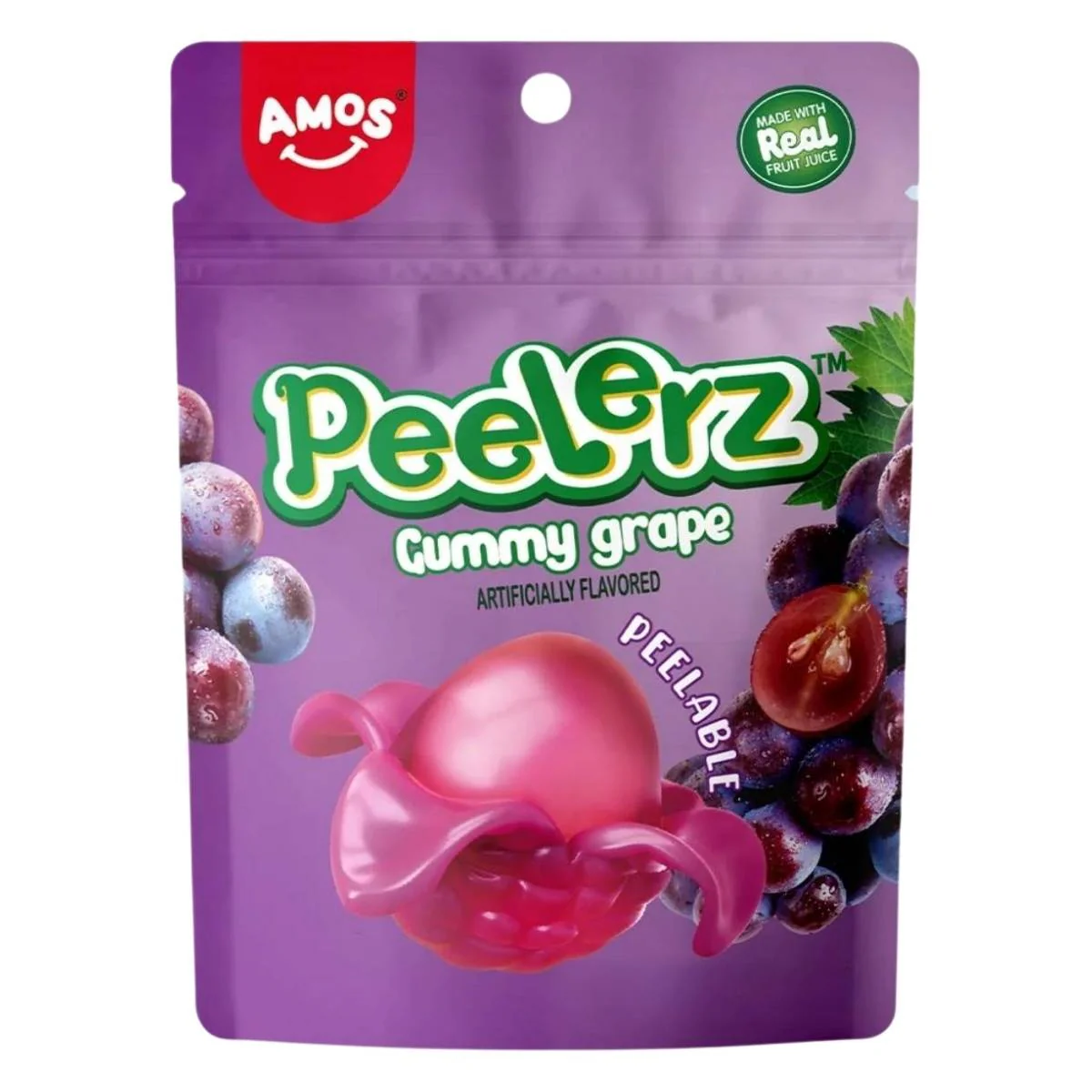 Amos - Peelerz Gummy Grapes - 65g