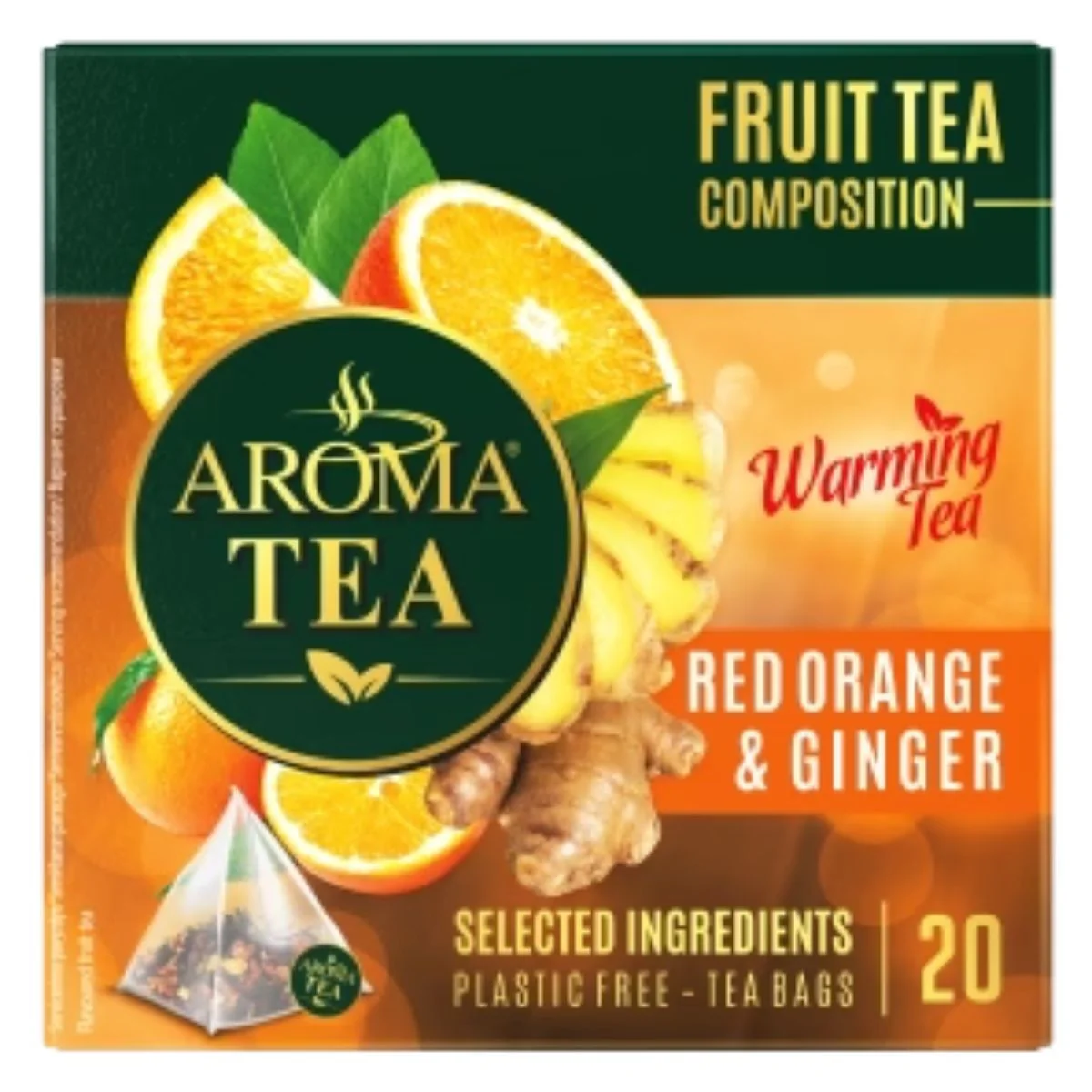 Aroma Tea - Warming Orange Ginger Tea - 20 Sachets