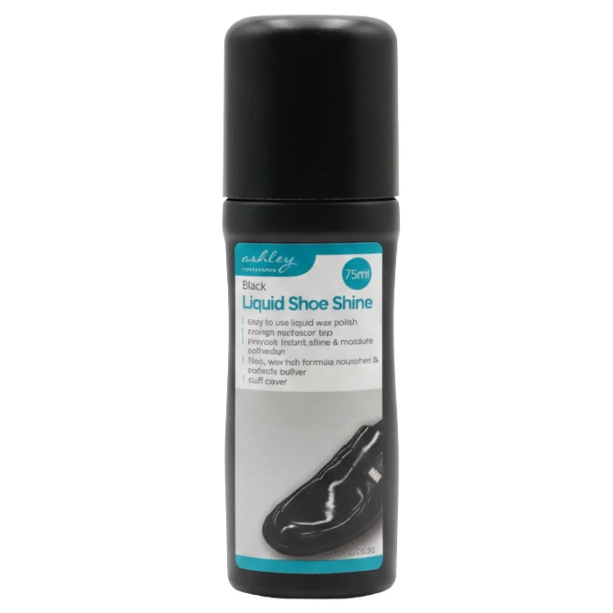 Ashley - Black Liquid Shoe Shine - 75ml