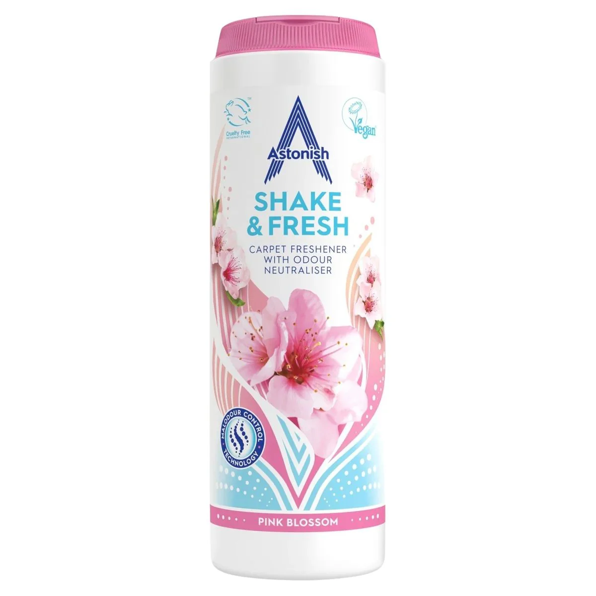 Astonish - Shake & Fresh Pink Blossom Carpet Freshener - 350g