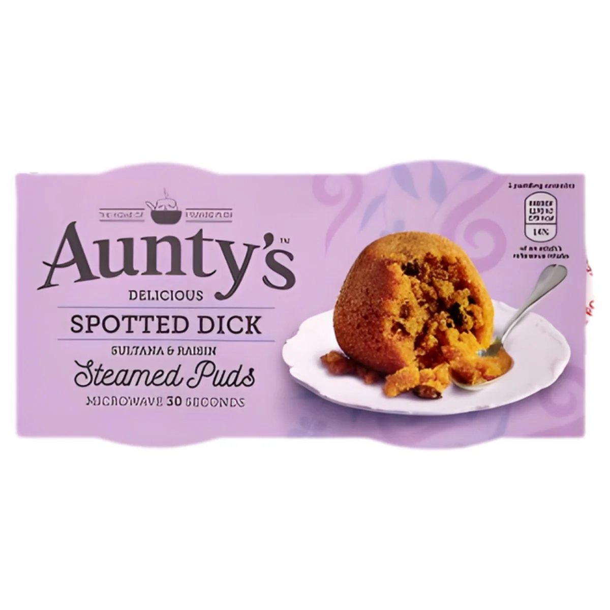 Aunty's - Delicious Spotted Dick Steamed Puds - 190g