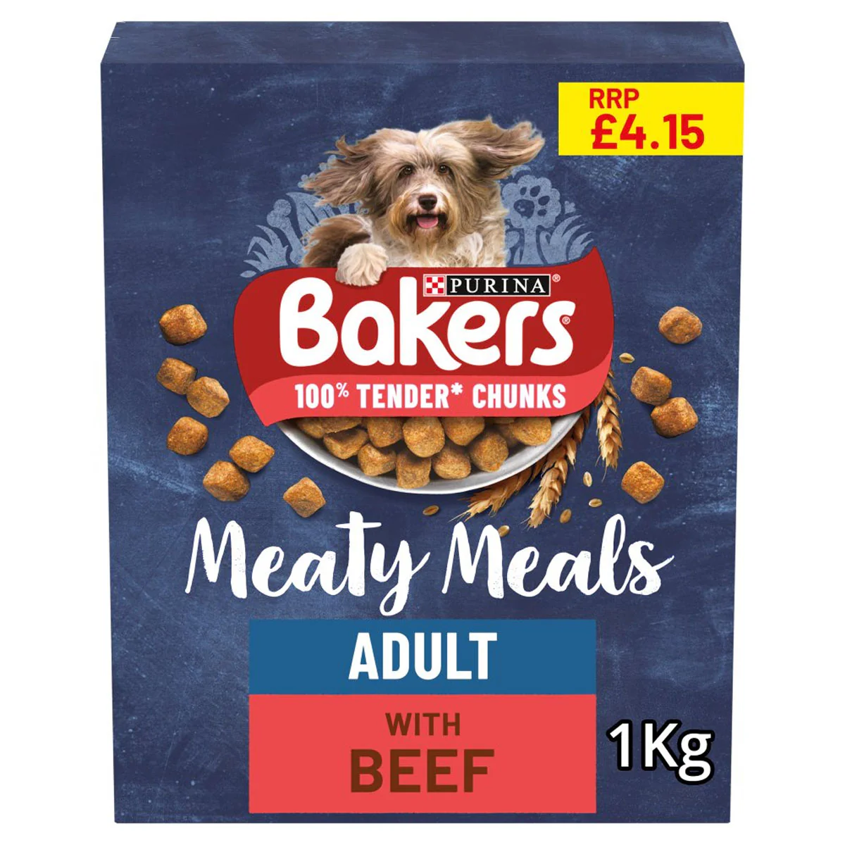Bakers - Meaty Meals Adult Tender Chunks with Tasty Beef - 1kg