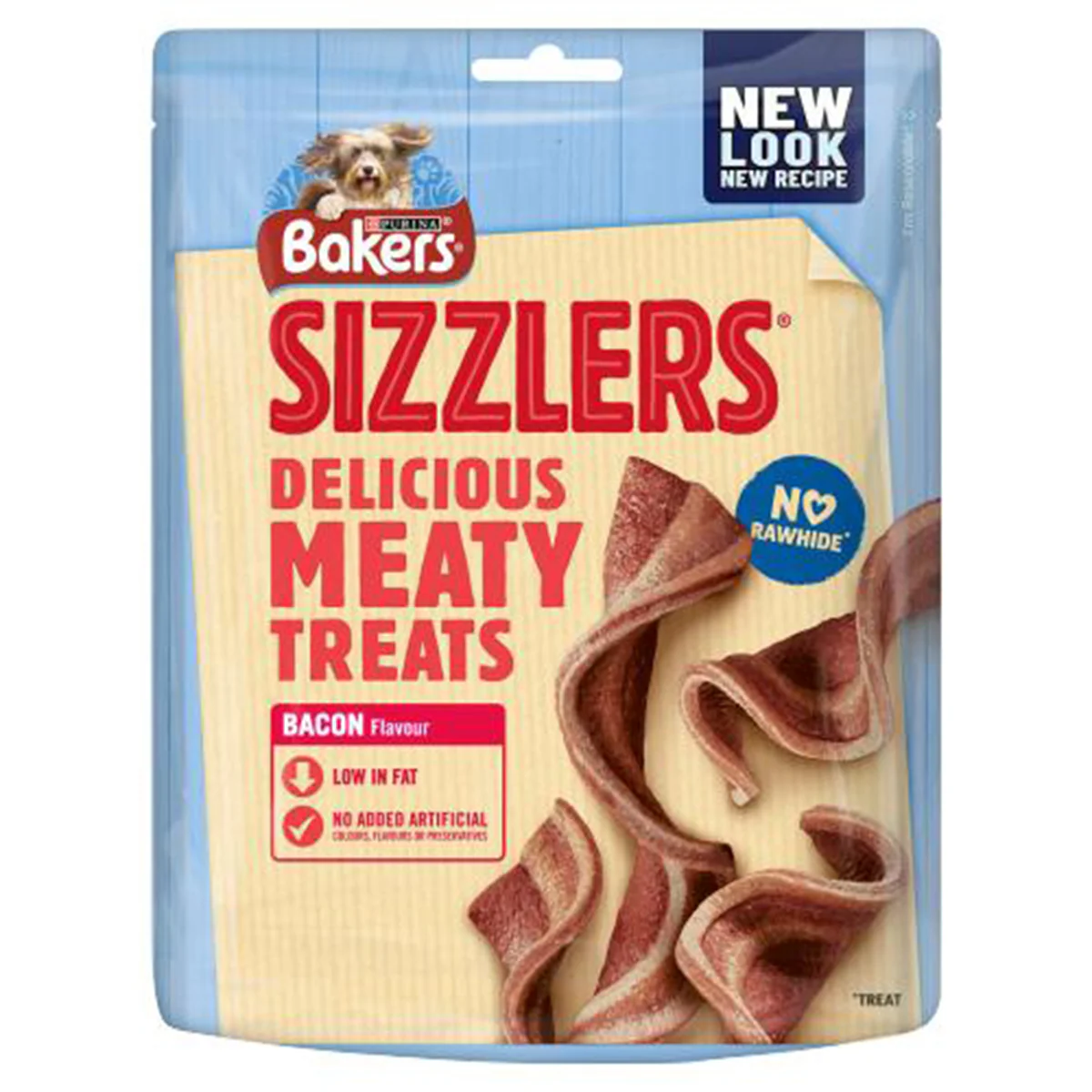 Bakers Sizzlers Delicious Bacon Dog Treats - 90g