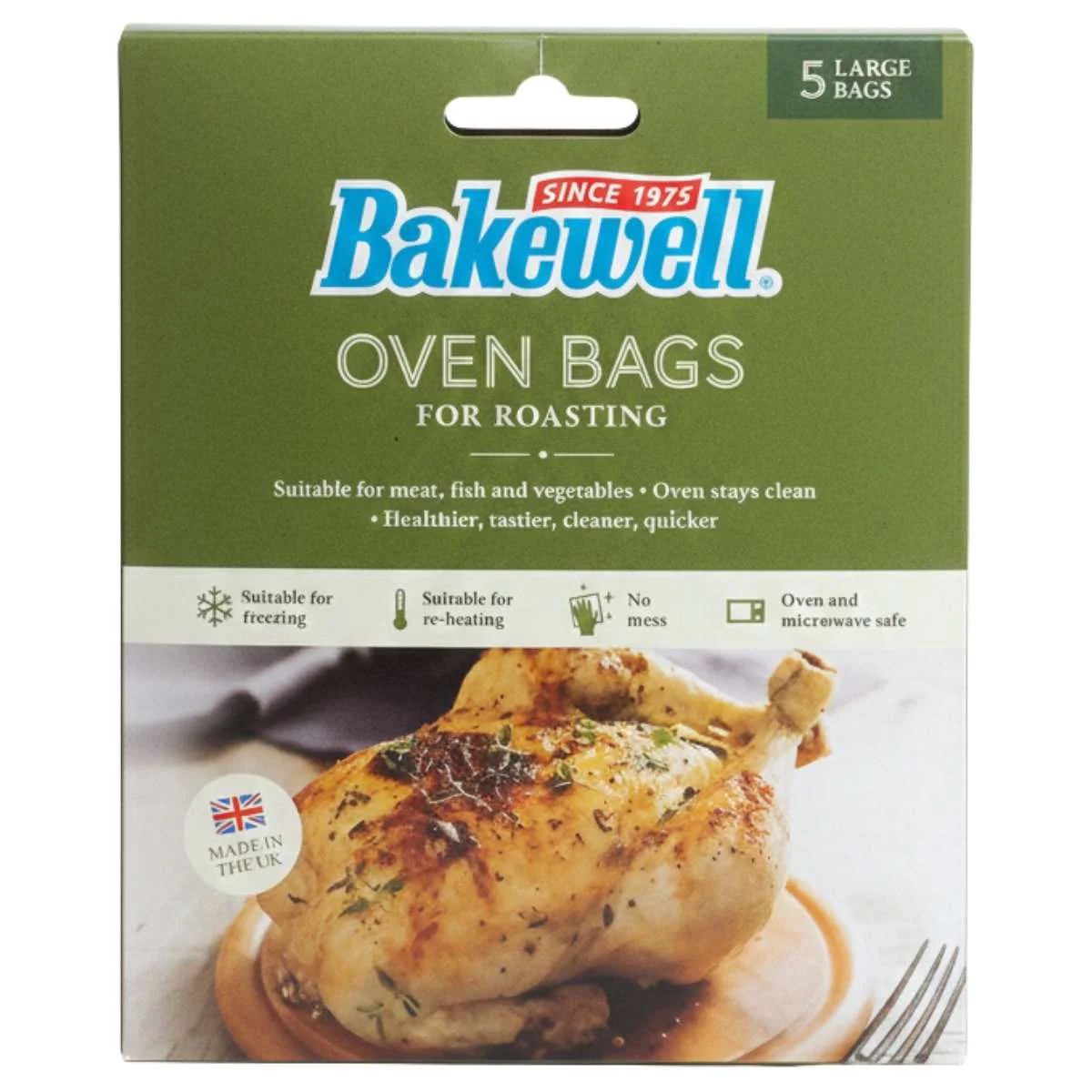 Bakewell - 5 Large Oven Bags For Roasting - 35 x 43cm