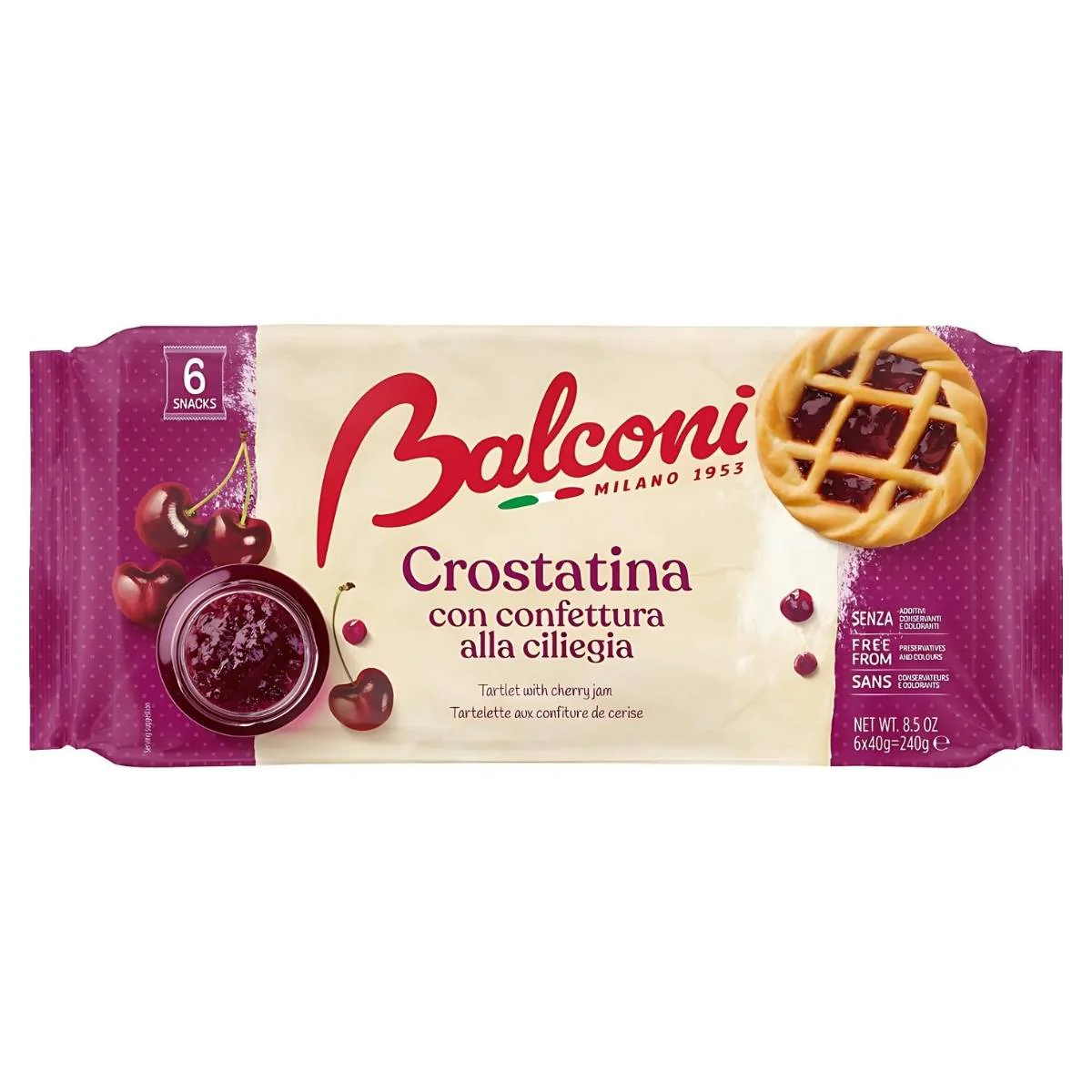 Balconi - Tartlet With Cherry Jam - 240g