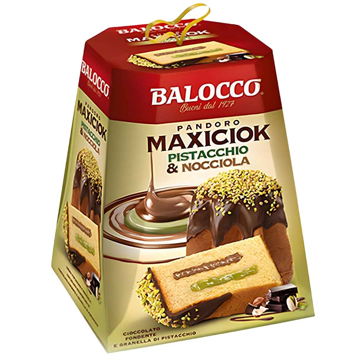 Balocco - Pandoro Maxiciok Pistacchio & Nocciola Cake - 800g