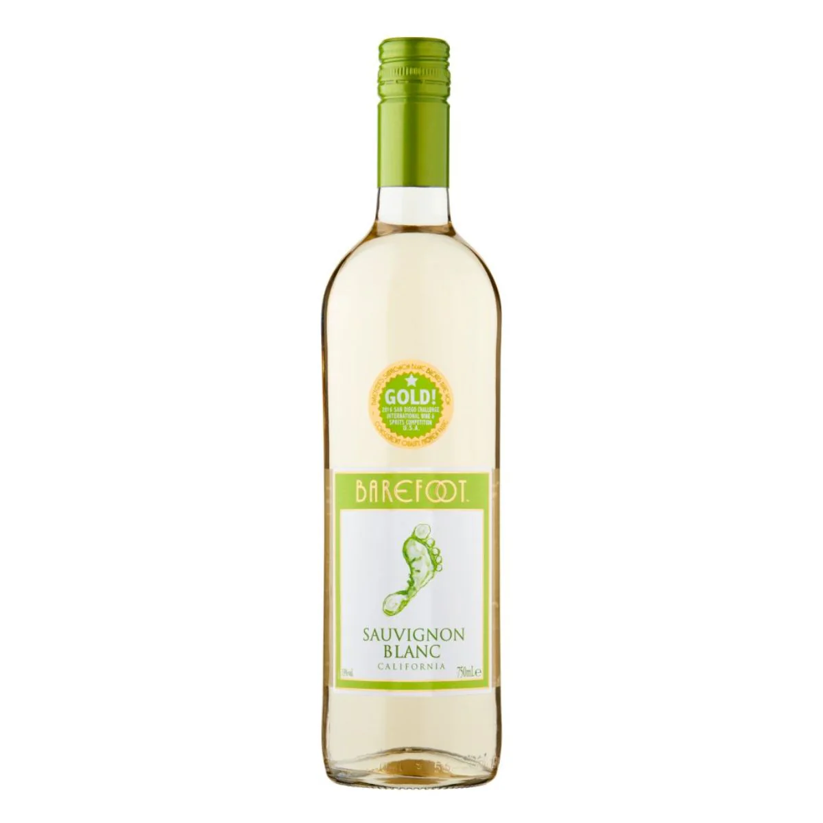 Barefoot - Sauvignon Blanc White Wine (13% ABV) - 750ml