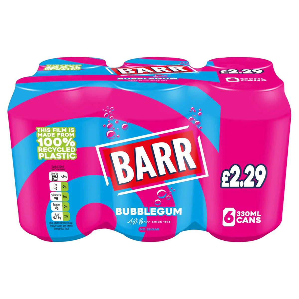 Barr - Bubblegum - 6x330ml