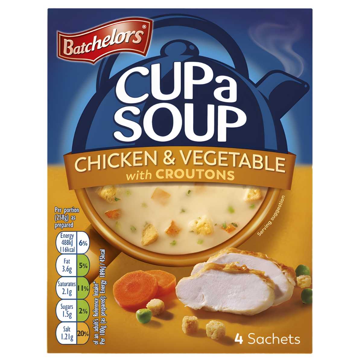 Batchelors - Cup a Soup Chicken & Vegetable with Croutons - 110g