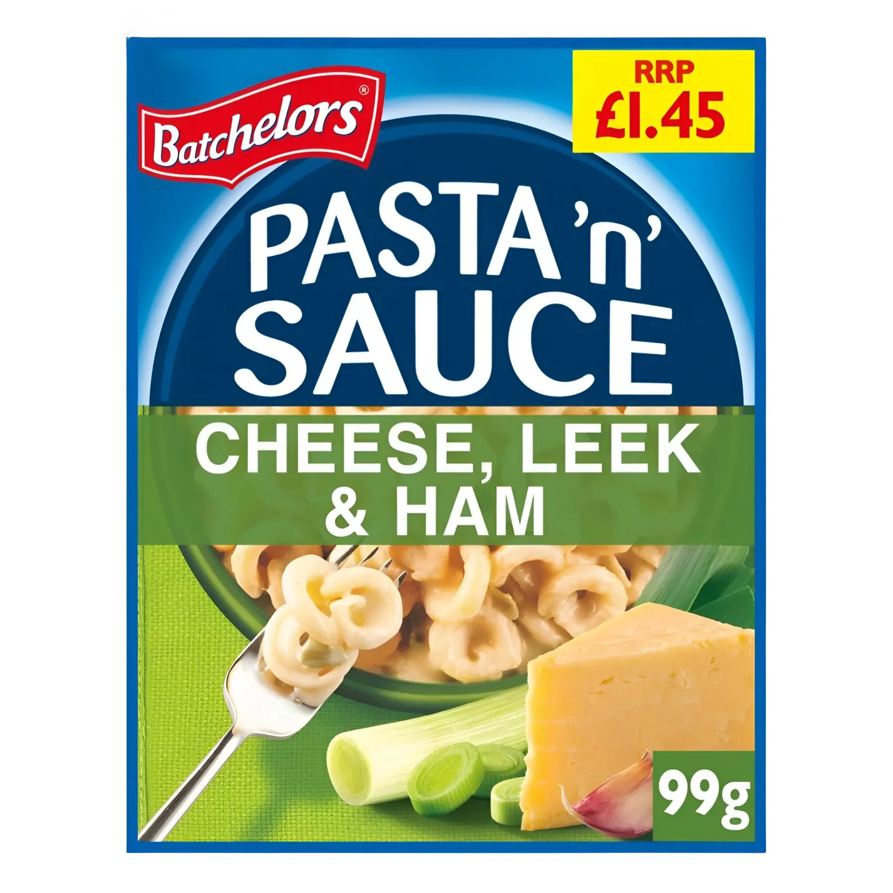 Batchelors - Pasta n Sauce Cheese, Leek & Ham Flavour Pasta Sachet - 99g