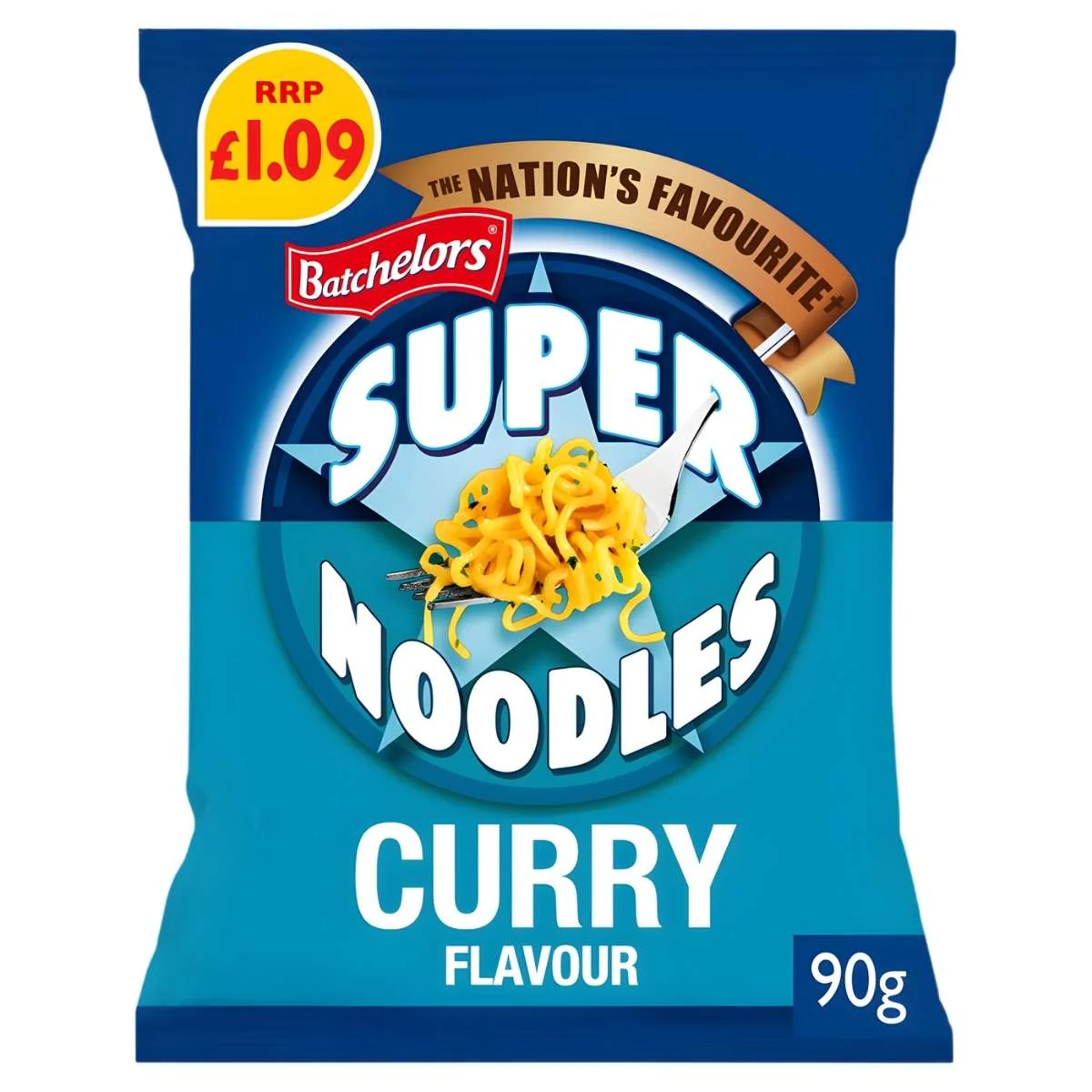 Batchelors - Super Noodles Mild Curry Flavour Instant Noodles - 90g