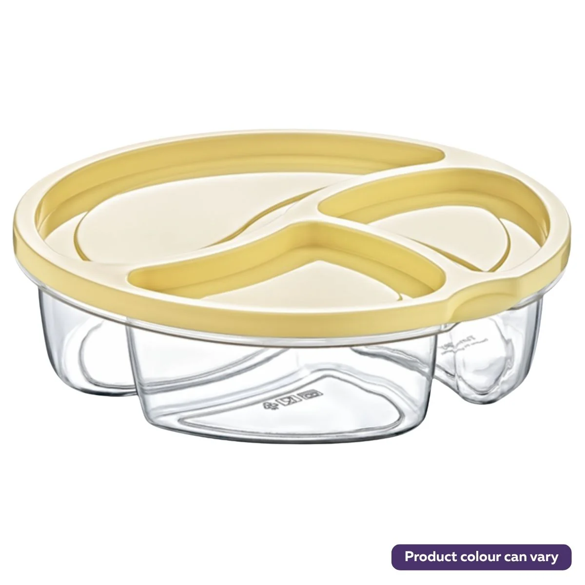 Bee Home - Round Divided Storage Container - 750ml
