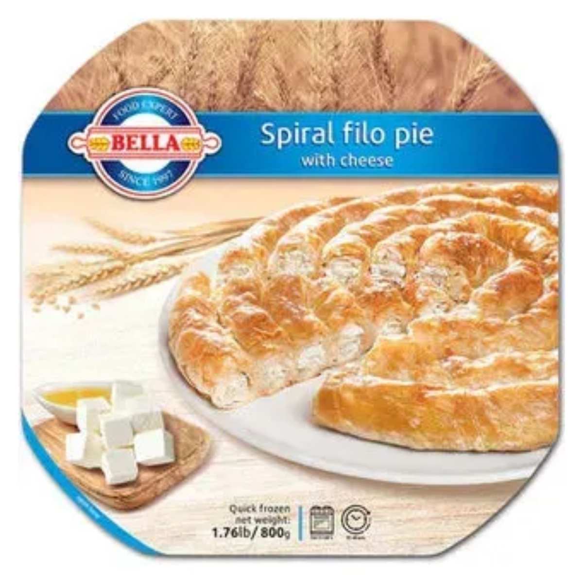 Bella - Traditional Spiral Filo Pie with Cheese - 800g