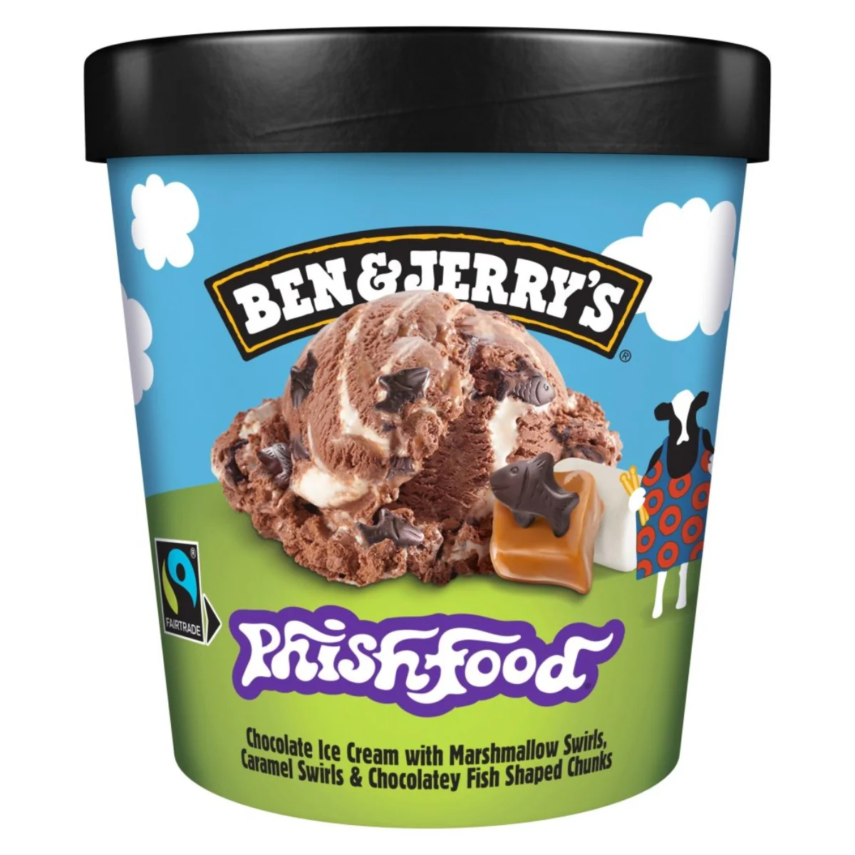 Ben & Jerrys - Ice Cream Phish Food - 465ml