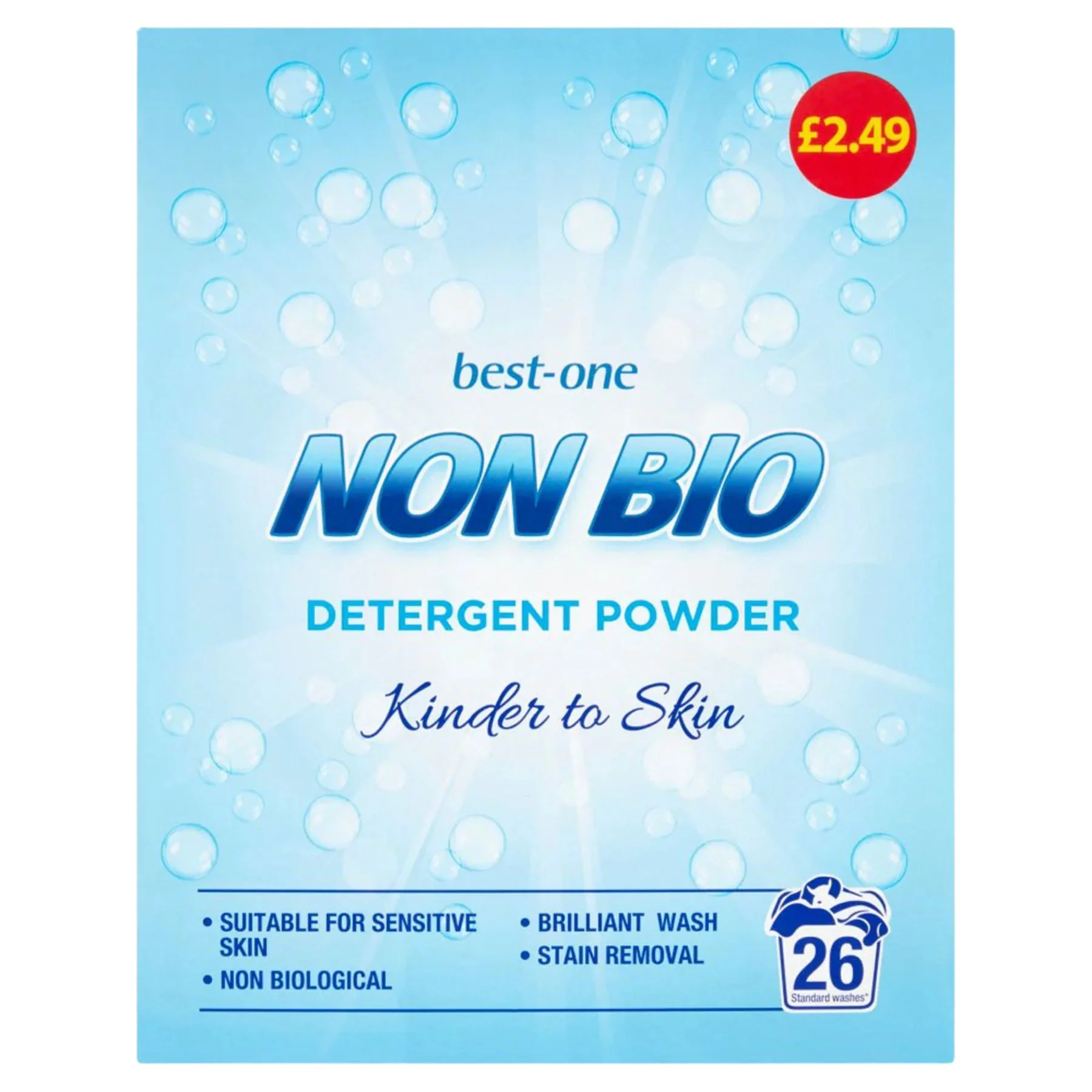 Best-One - Non Bio Detergent Powder 26 Washes - 1768g