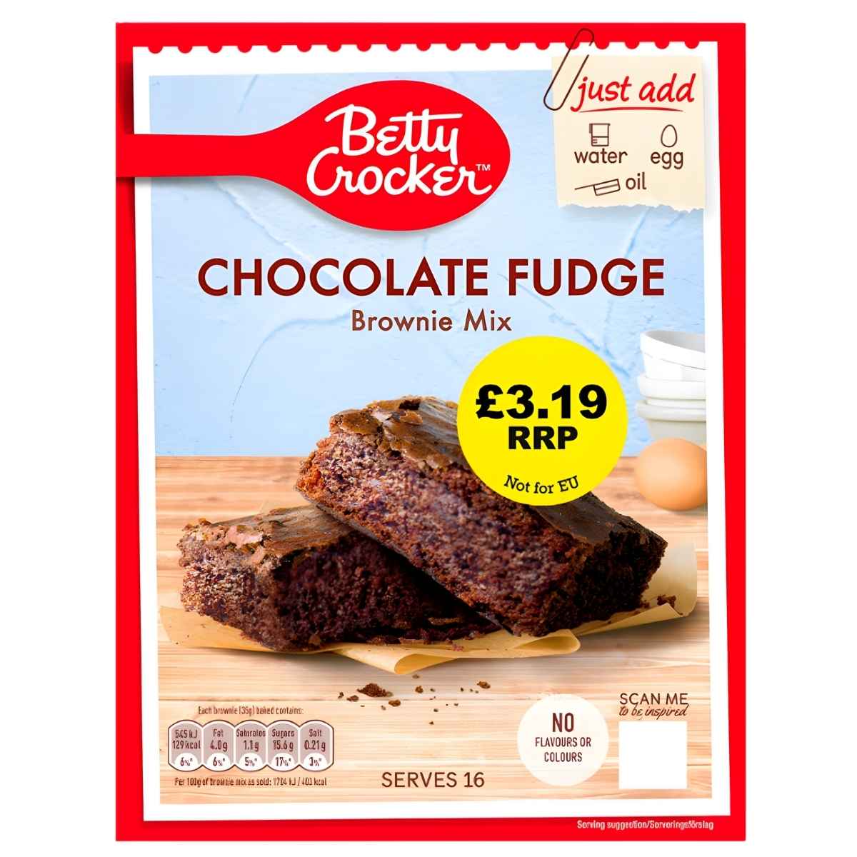 Betty Crocker - Chocolate Fudge Brownie Mix - 415g