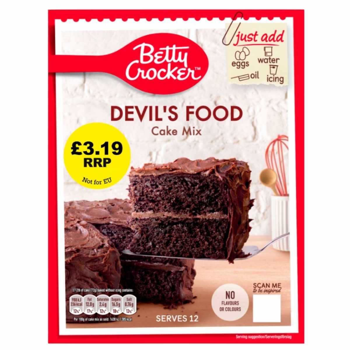 Betty Crocker - Devil's Food Cake Mix - 425g