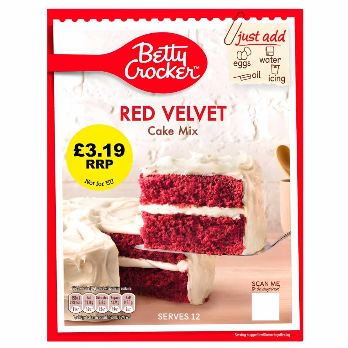 Betty Crocker - Red Velvet Cake Mix - 425g
