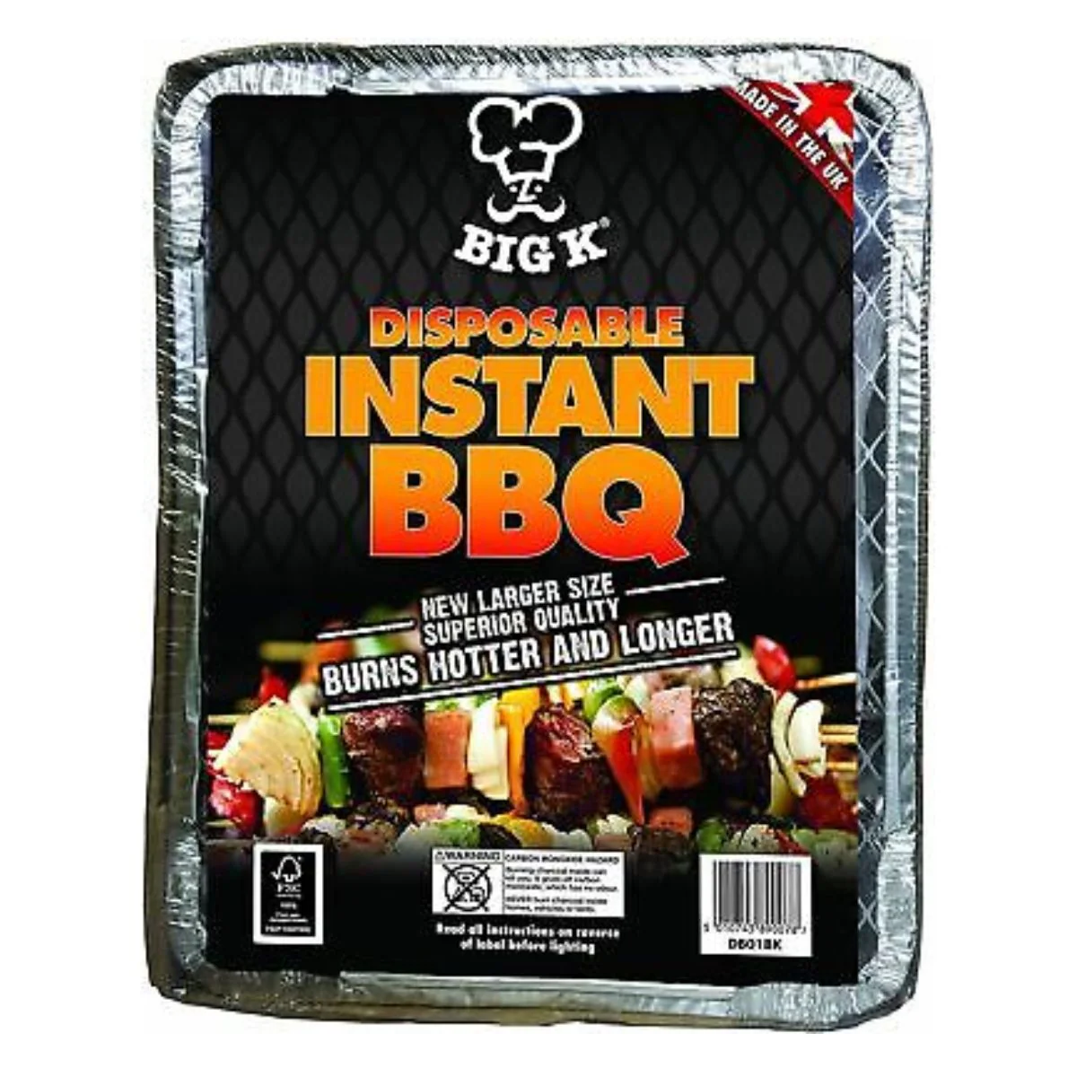 Big K - All In One Picnic Size Disposable BBQ