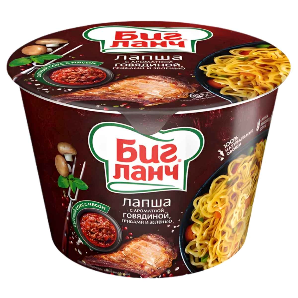 Big Lunch - Instant Beef, Mushrooms & Herb Flavoured Noodle Bowl - 90g