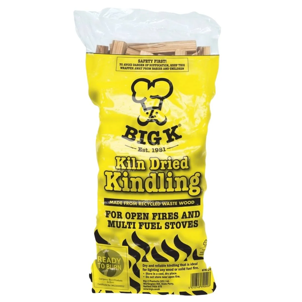 BigK - Kiln Dried Kindling - Approx 1.3Kg