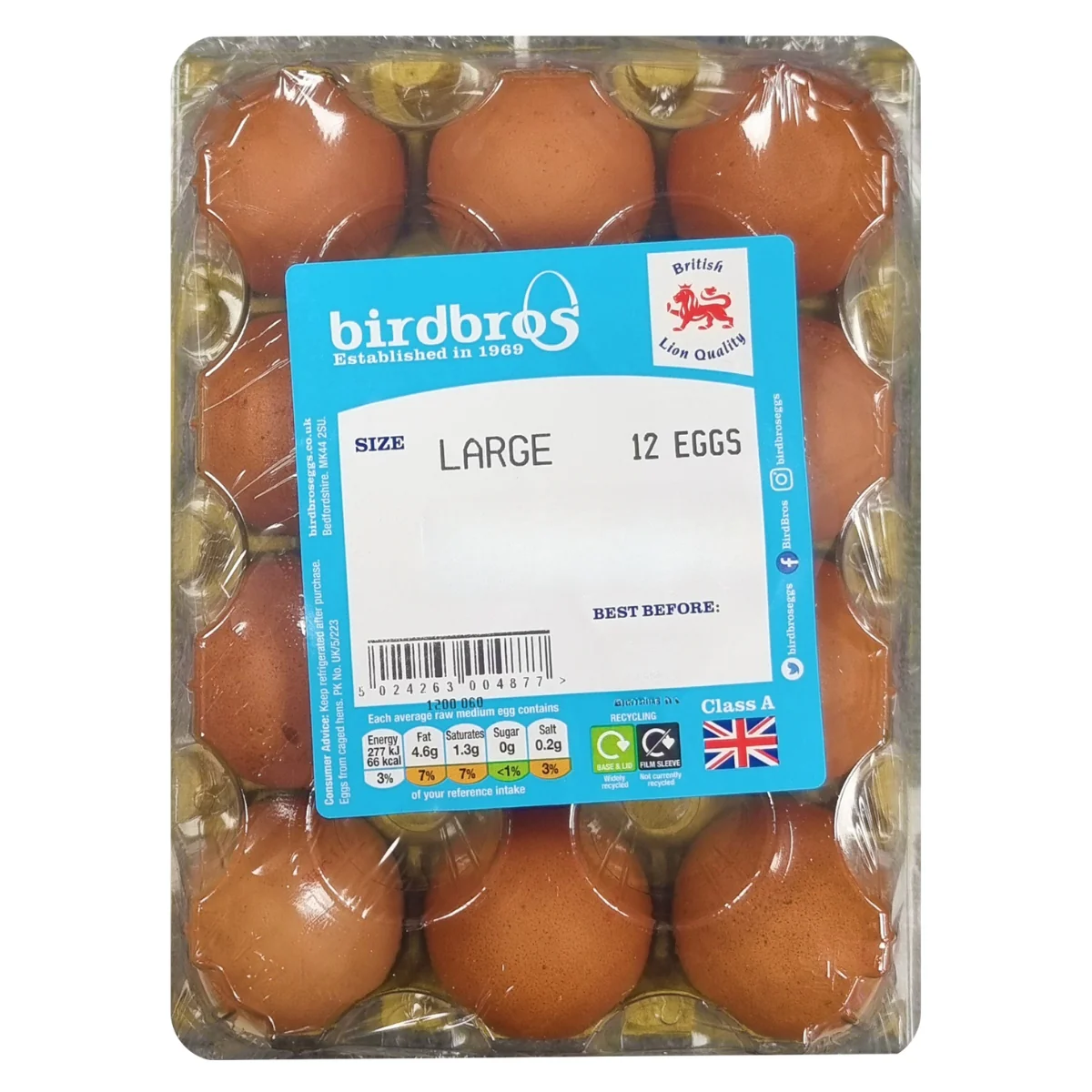 Birdbros - Large Eggs - 12 Pack
