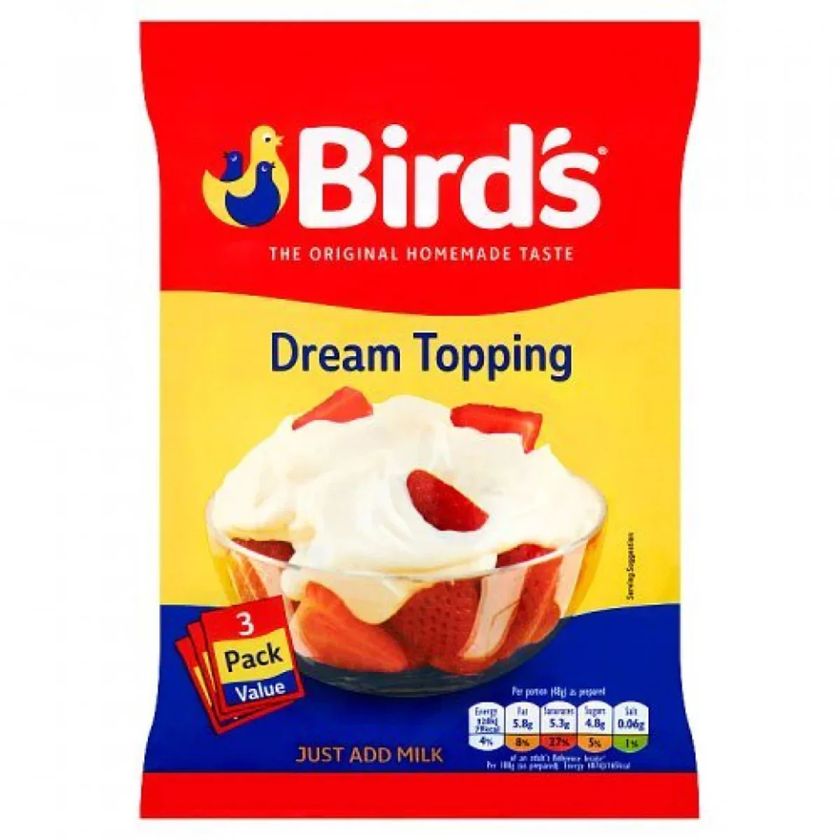 Birds - Dream Topping - 3 x 36g
