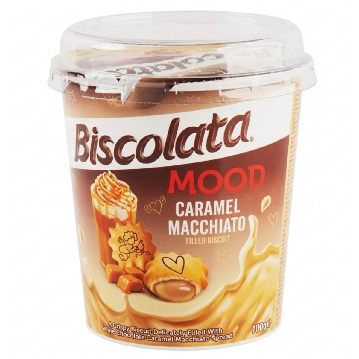 Biscolata - Caramel Macchiato Filled Biscuit - 100g
