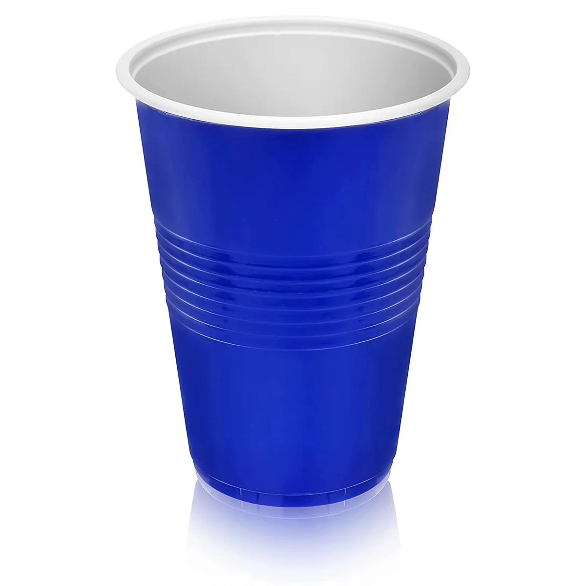 Essential - 6 Plastic Blue Party Cups - 16oz