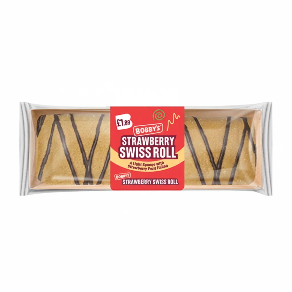 Bobby's - Strawberry Swiss Roll - 300g