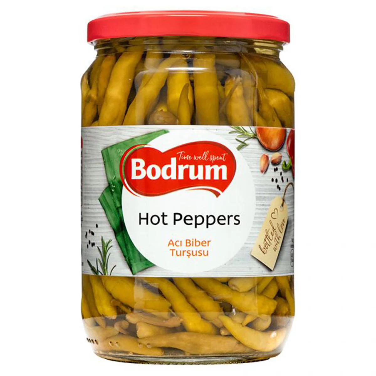 Bodrum - Pickled Hot Peppers - 630g