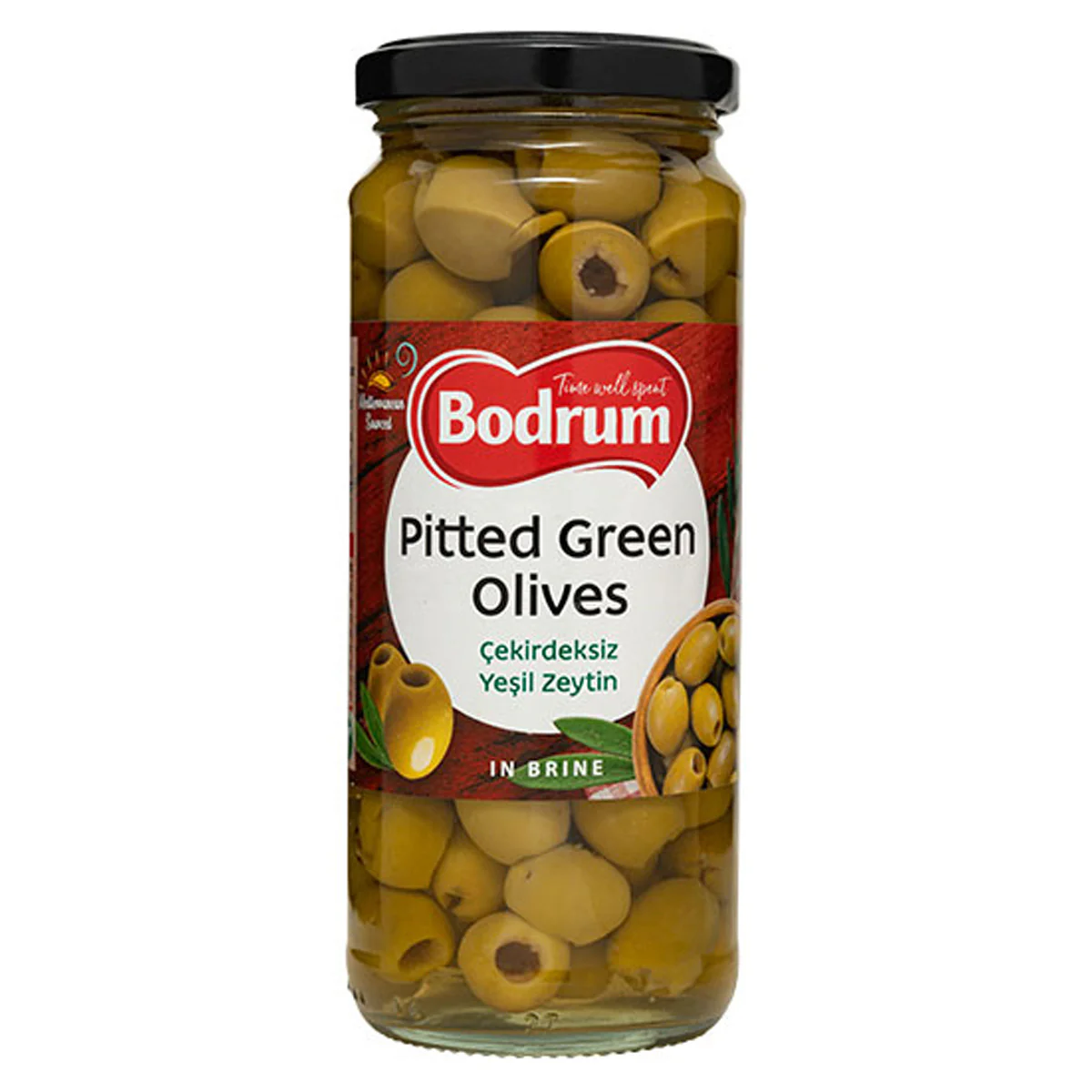 Bodrum - Pitted Green Olives - 340g