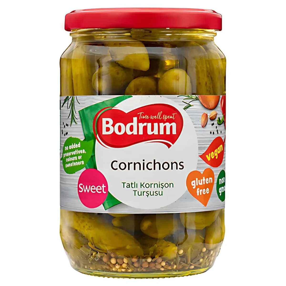 Bodrum - Sweet Cornichons - 680g