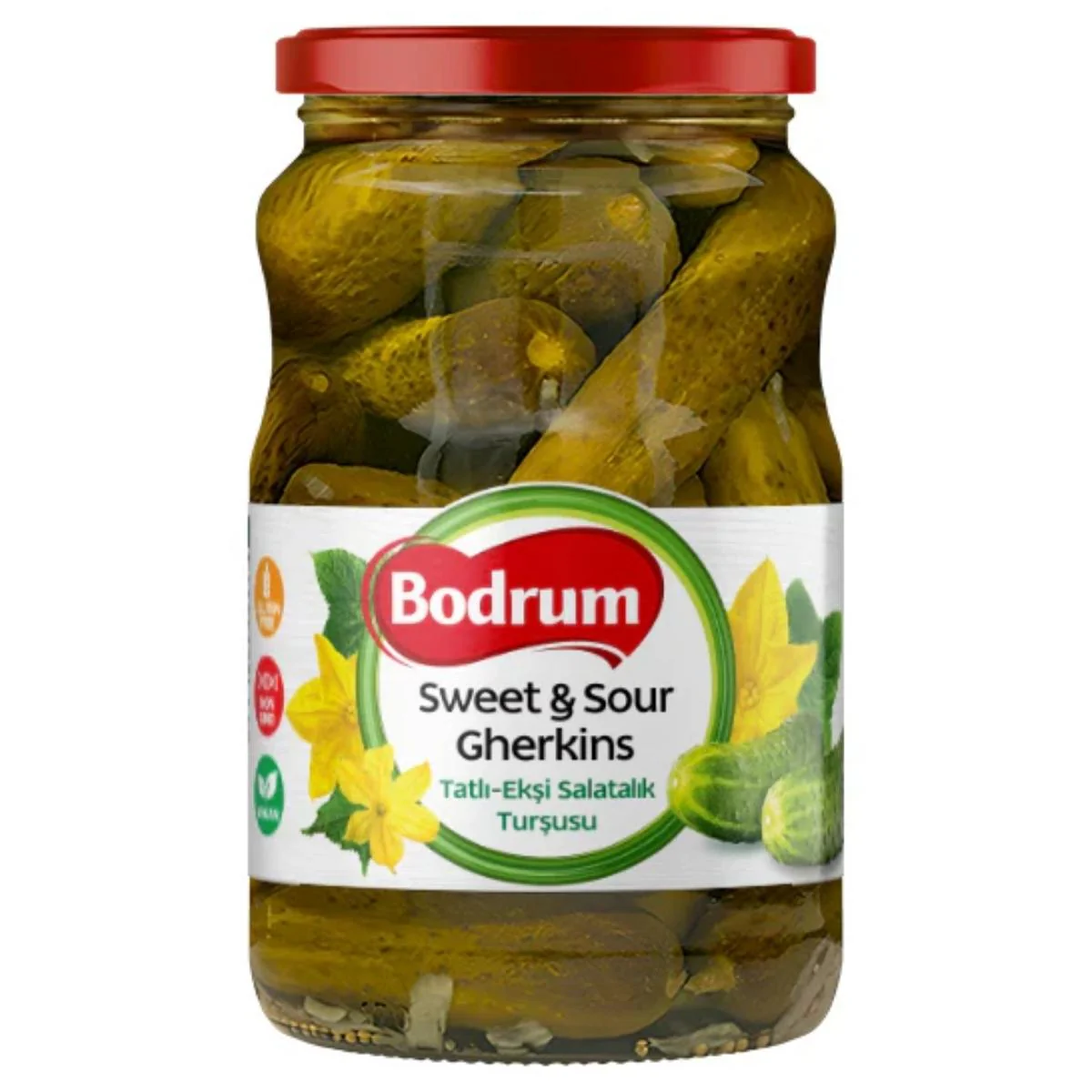 Bodrum - Sweet & Sour Gherkins - 1650g