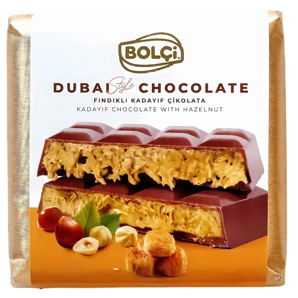Bolci - Dubai Chocolate Kadayif Chocolate With Hazelnut - 100g