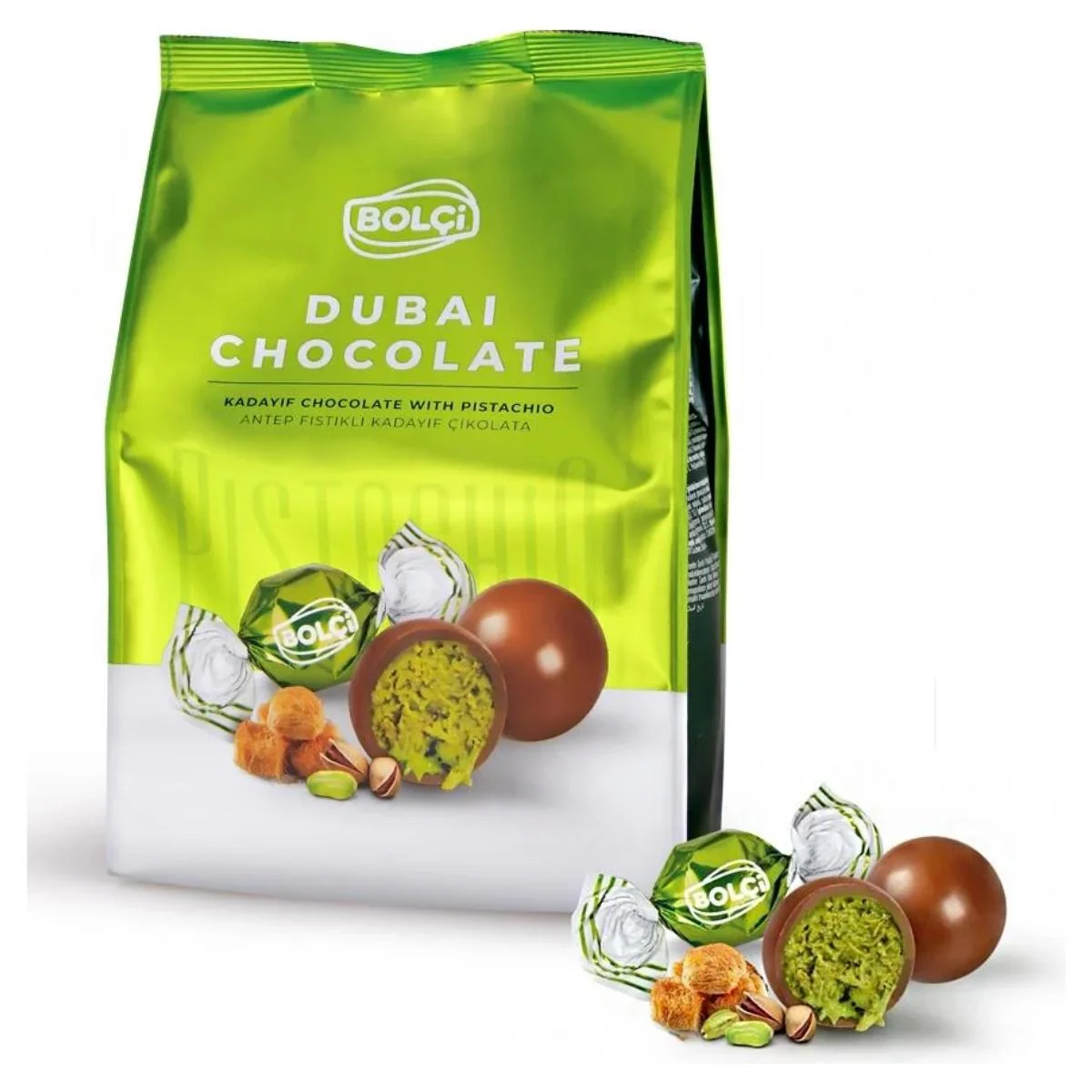 Bolci - Dubai Chocolate Truffles with Kadayif & Pistachio Filling - 120g