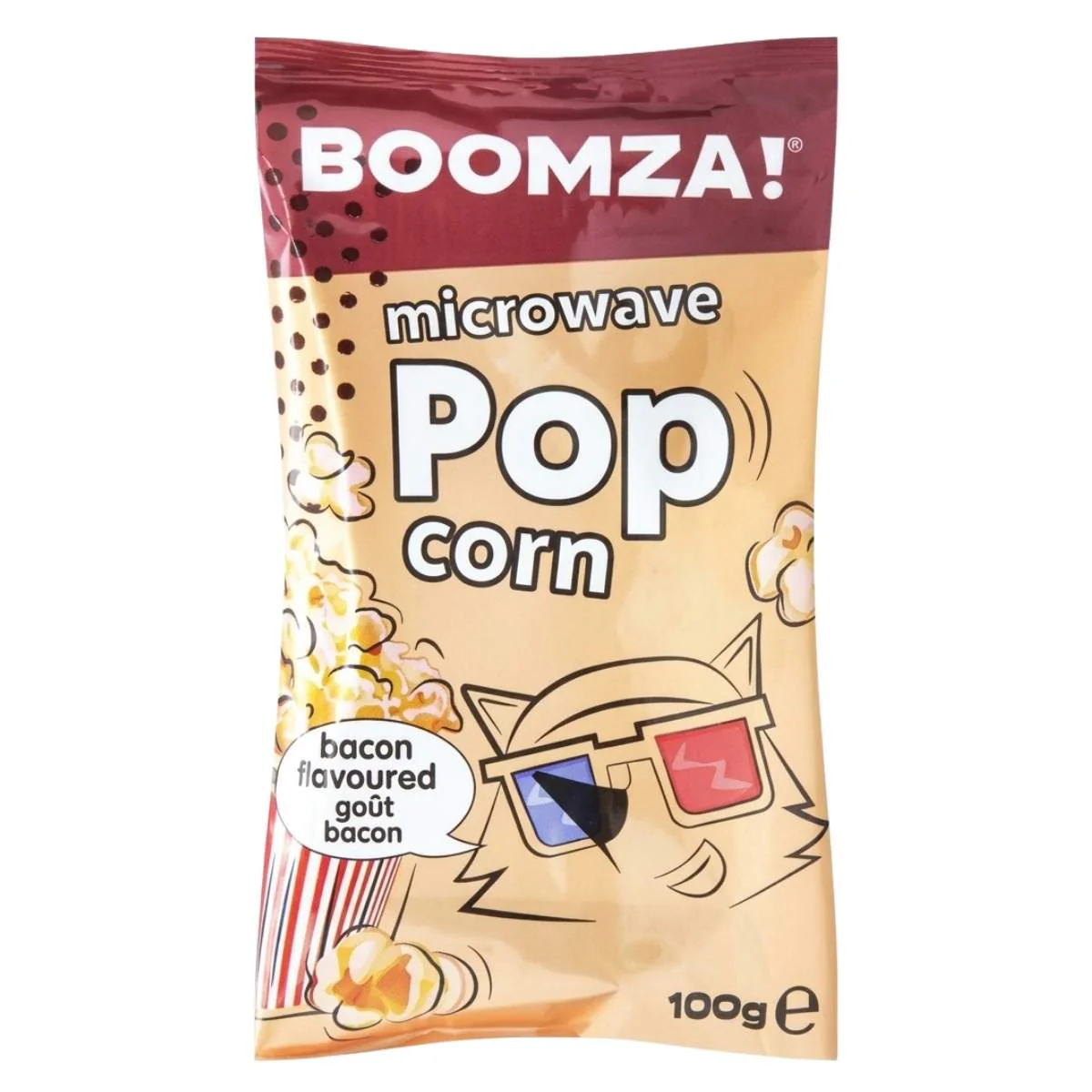 Boomza - Bacon Flavoured Popcorn - 100g