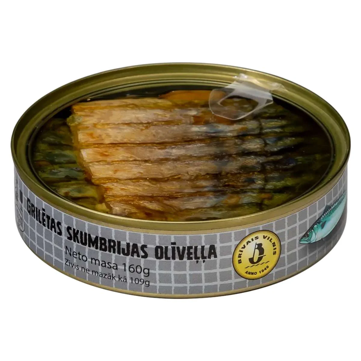 Brivais Vilnis - Grilled Mackerel In Olive Oil - 160g