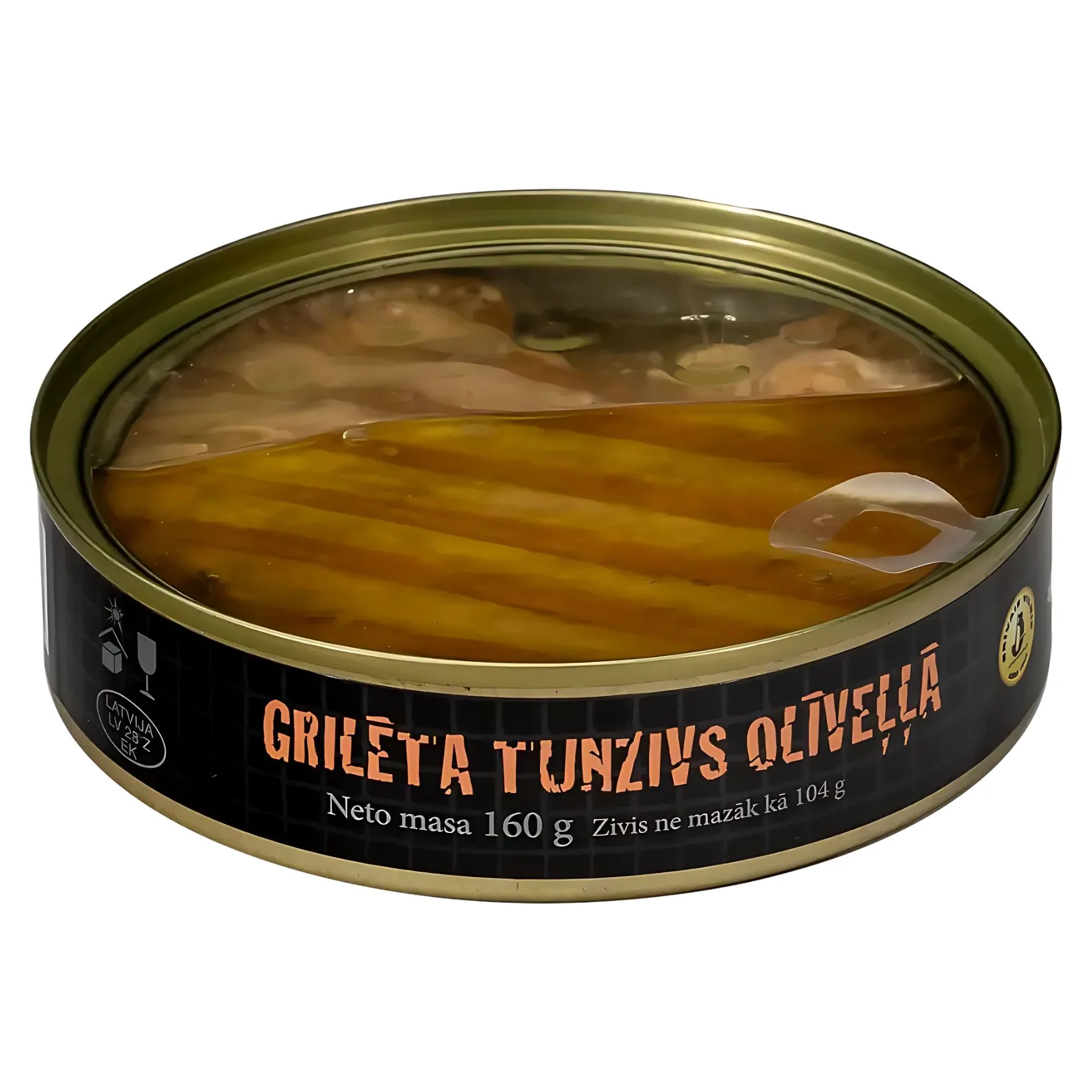 Brivais vilnis - Grilled Yellowfin Tuna in Olive Oil - 104g