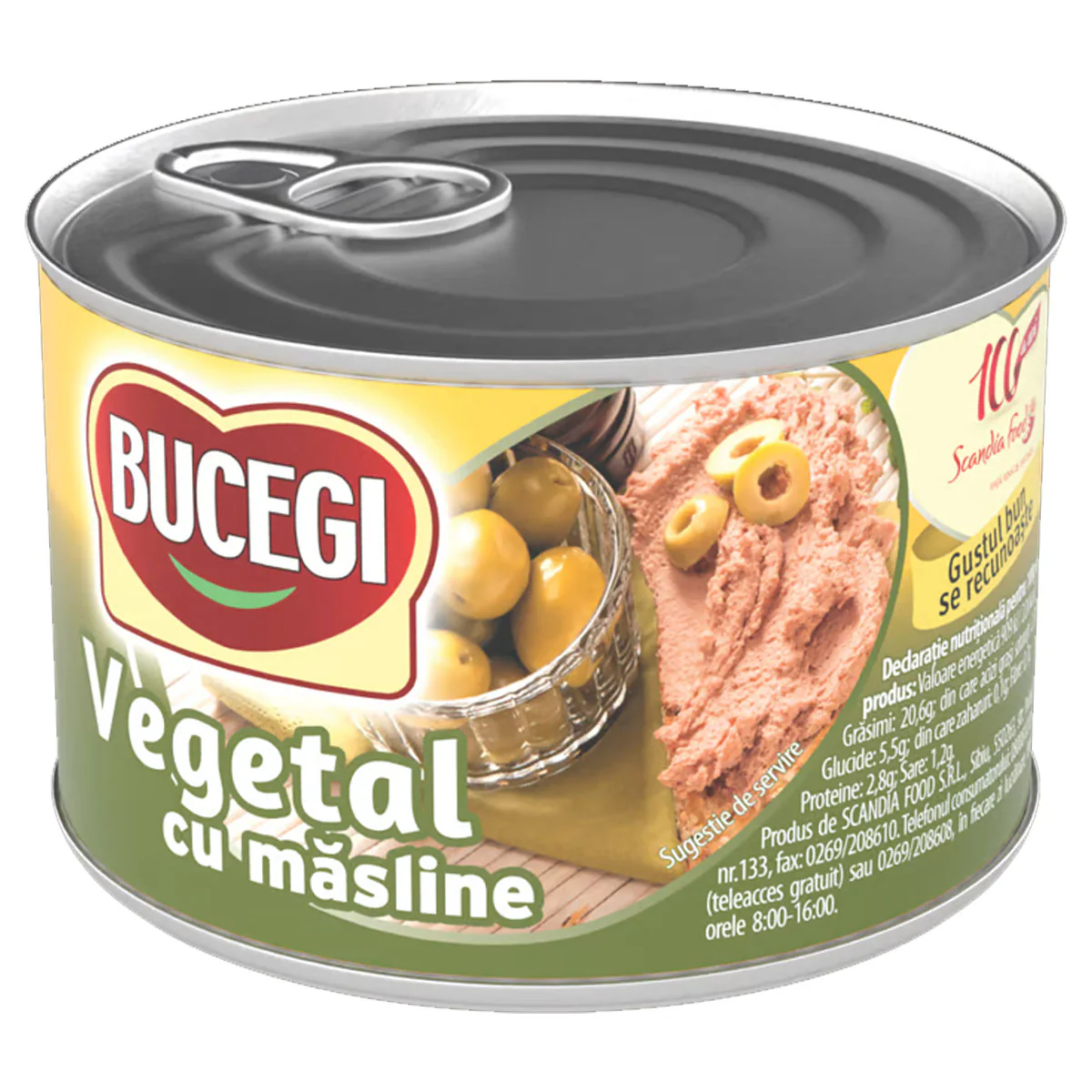 Bucegi - Vegetable Pate with Olives (Vegetal Cu Masline) - 200g