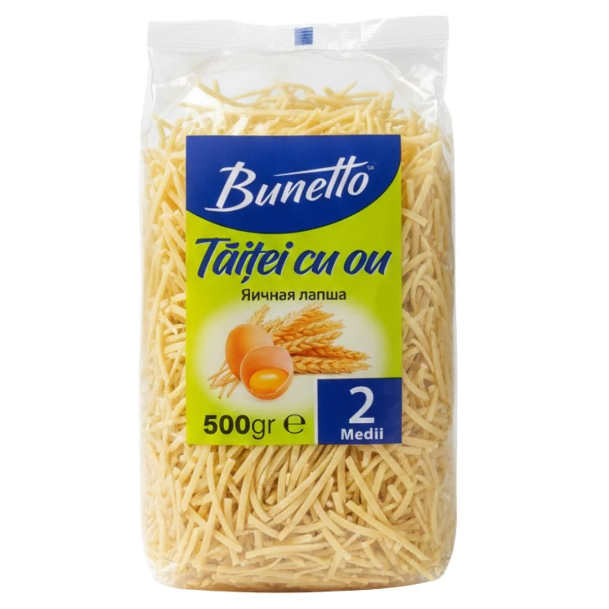 Bunetto - Nr.2 Medium Egg Noodles - 500g
