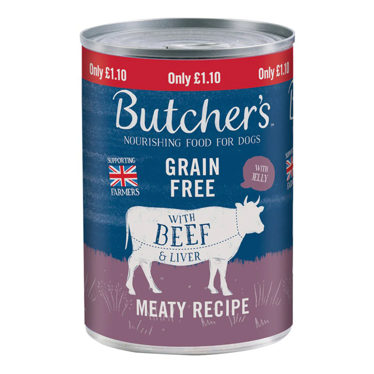 Butcher's - Beef & Liver Dog Food Tin - 400g