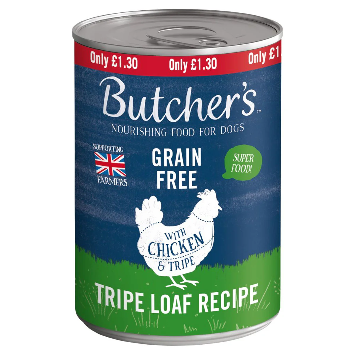 Butcher's - Chicken& Tripe Dog Food Tin - 400g