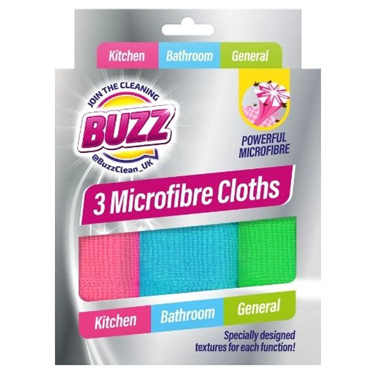 Buzz - Microfibre Cloths - 3pcs