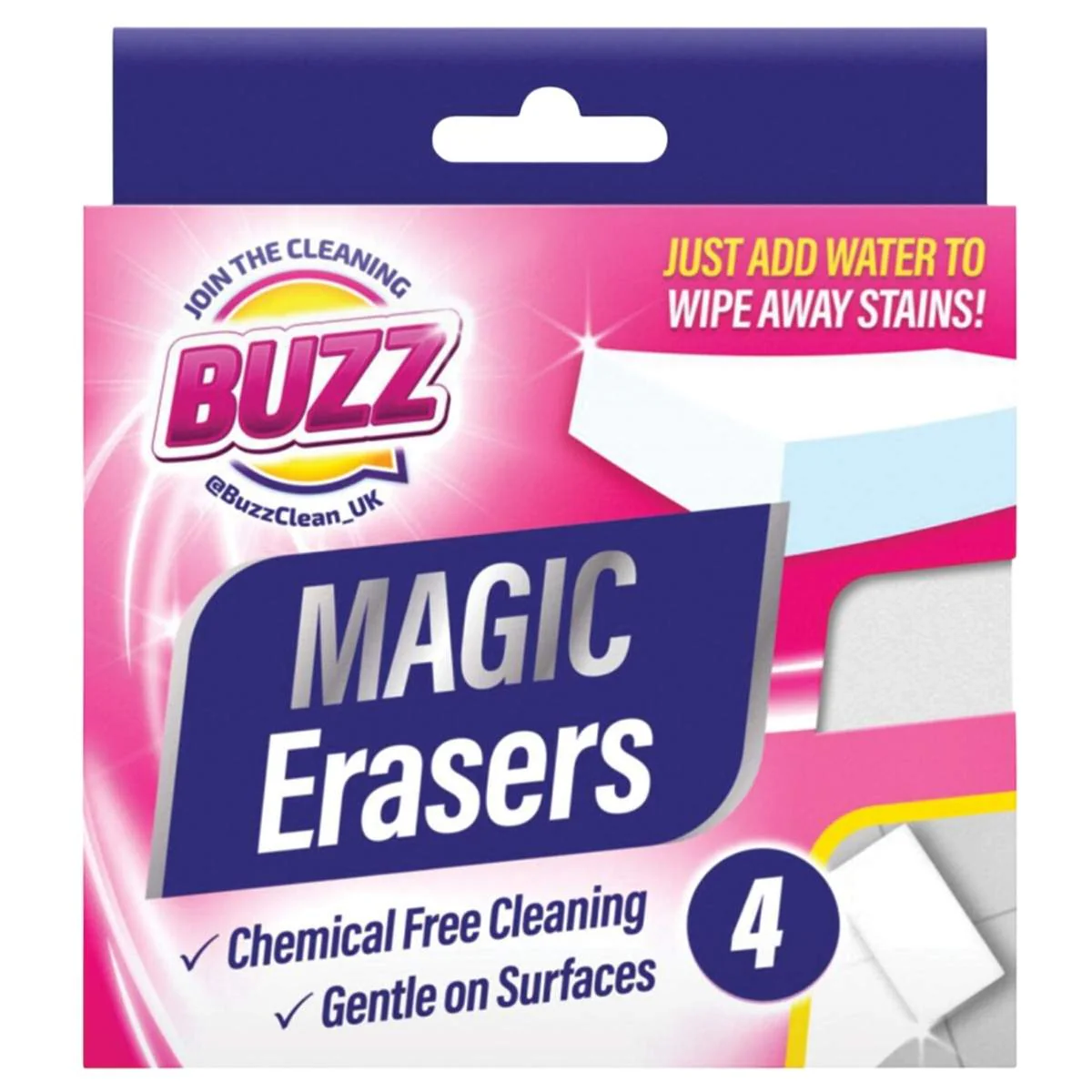 Buzz - Sponge Magic Erasers - 4Pack