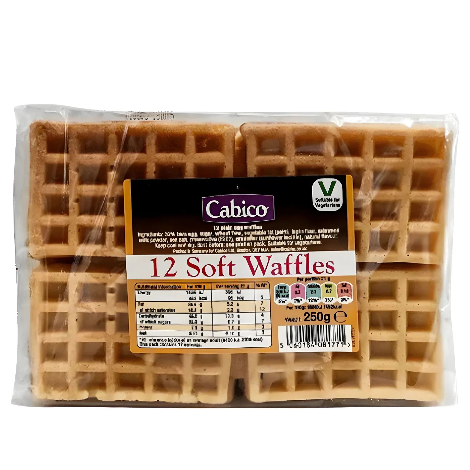 Cabico - Soft Waffles - 12 Pack (250g)