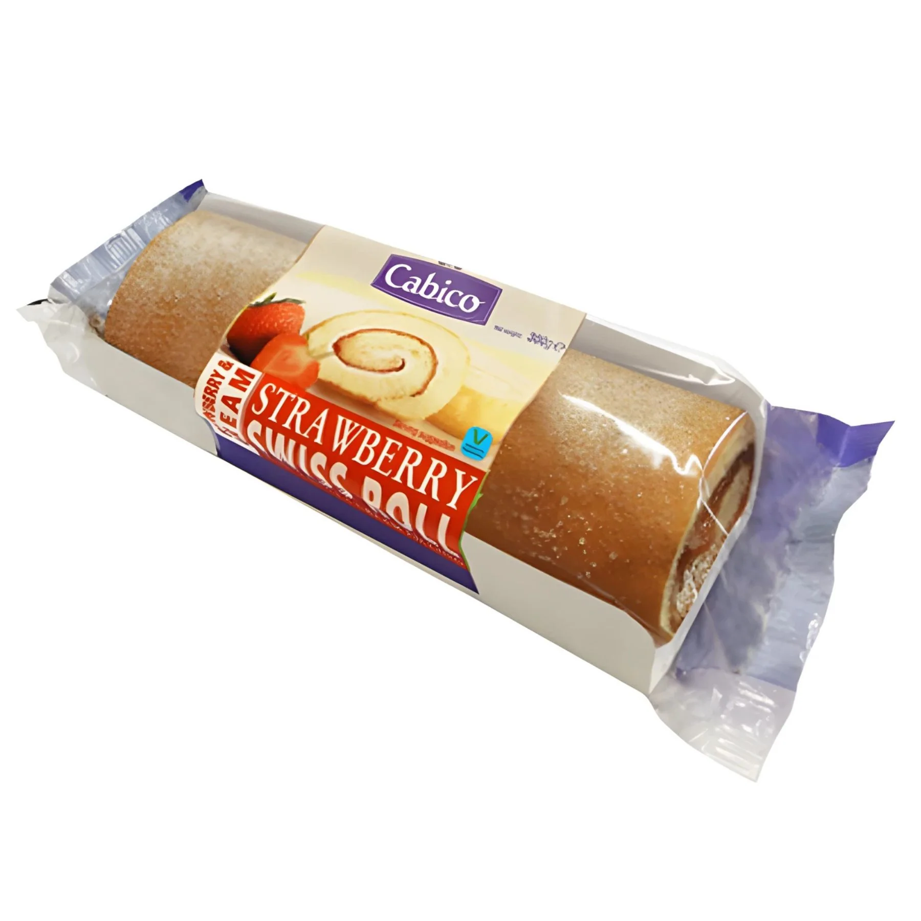 Cabico - Strawberry Swiss Roll - 300g